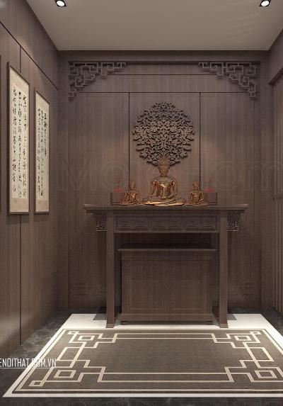 Phòng thờ đẹp sang trọng cho không gian chung cư - Mẫu 15