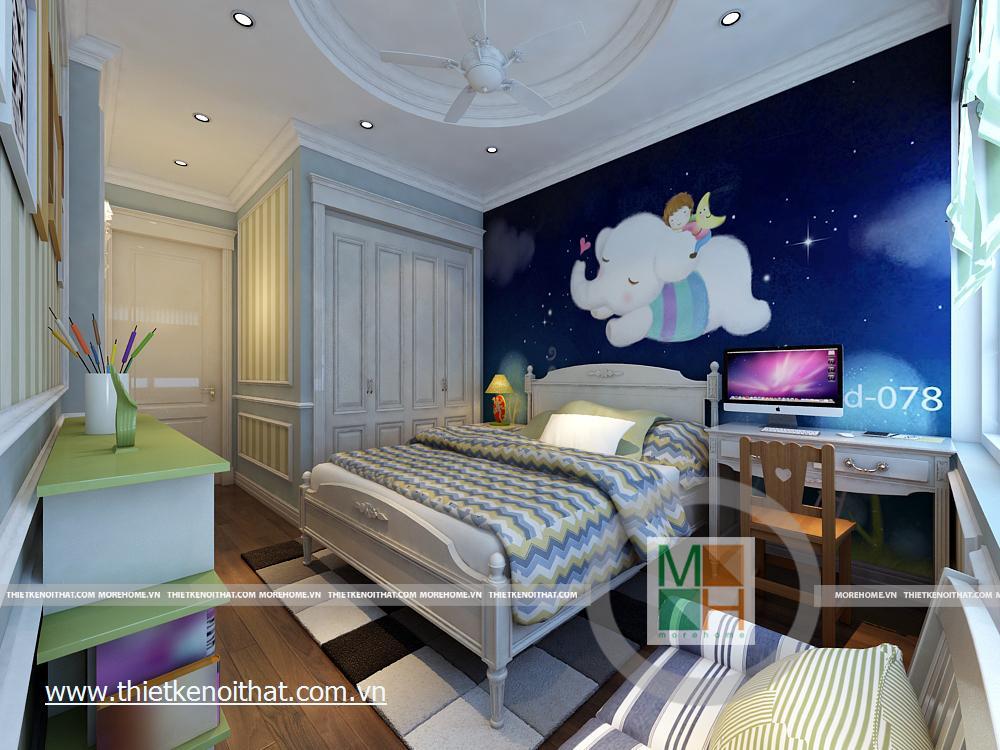 Thiết kế nội thất chung cư tân cổ điển tại Mandarin Garden Hòa Phát