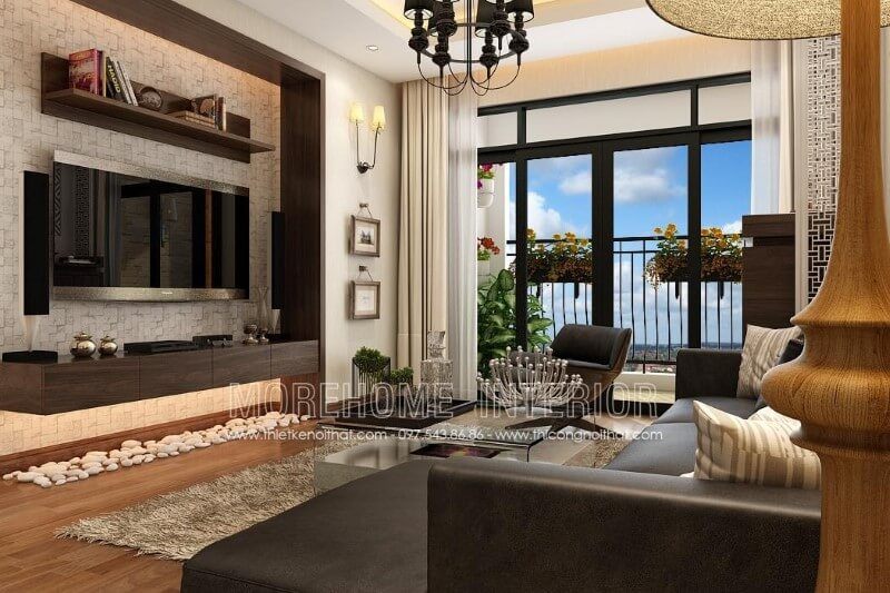 Bàn trà MH-HD005 phong cách hiện đại trang trí chung cư sang trọng