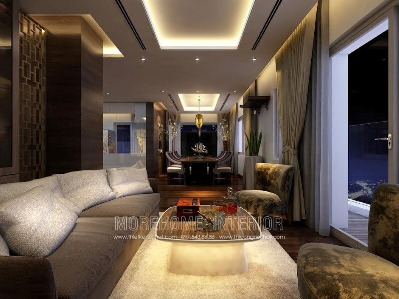 Bàn trà MH-TCD009 gỗ tự nhiên trang trí phòng khách chung cư, biệt thự thu hút