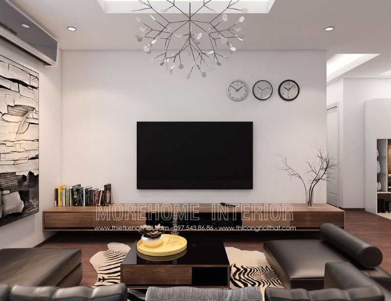 Bàn trà MH-HD048 gỗ tự nhiên kết hợp mặt kính trang trí phòng khách chung cư vuông vắn