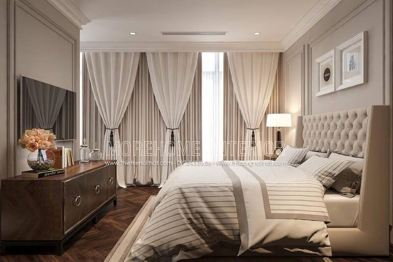 Giường ngủ hiện đại với lối thiết kế thanh lịch, sang trọng có bề mặt gỗ tự nhiên bọc da cao cấp, không cầu kì, đem lại sự khác biệt trong việc thiết kế nội thất phòng ngủ.